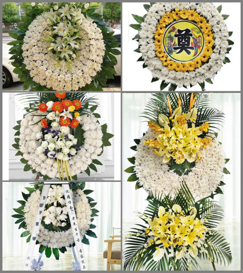 广东广州市花都区新雅街道东镜村花圈速递